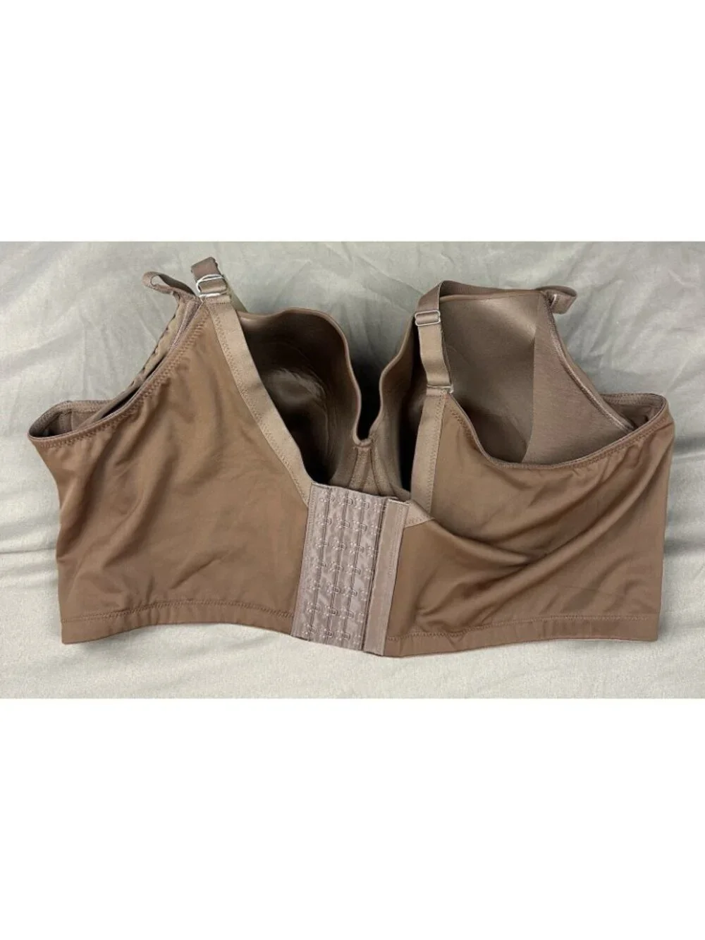 Shapellx Bare Essentials™AirSlim 48DD Brown Back Smoothing Underwire Push-Up Bra